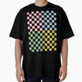 4 Check Checkered Pattern Pastel Blue Green Pink by kierkegaard