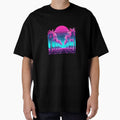 Retro 80s Vaporwave Synthwave Palm Tree Sunset Aesthetic Tank Top by Othinus