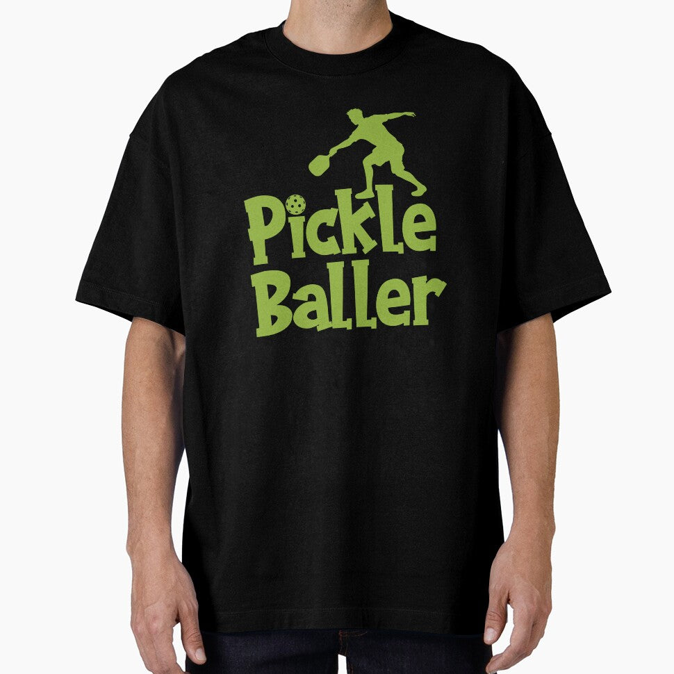 Pickleball Player Silhouette – Funny Pickle Baller Sport Design 4 by mcraft studio