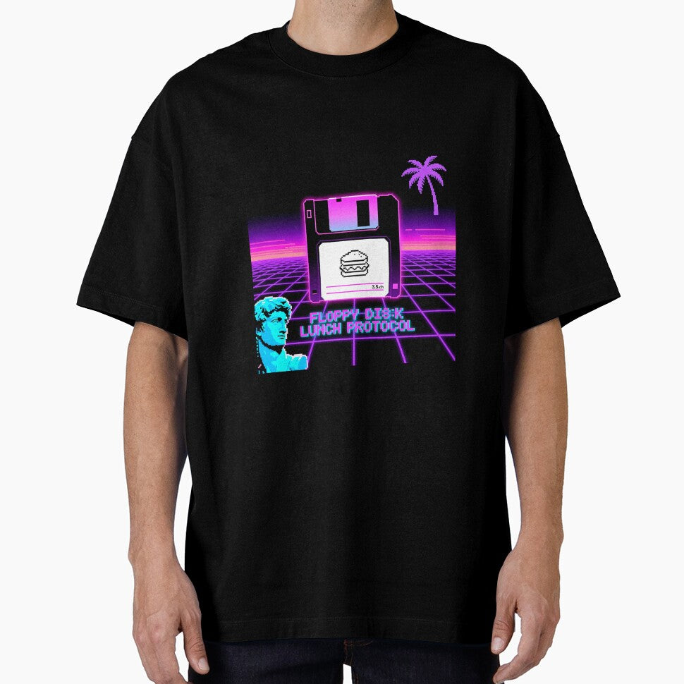 Retro Floppy Disk Lunch Protocol Vaporwave Design by Arte-Excellency