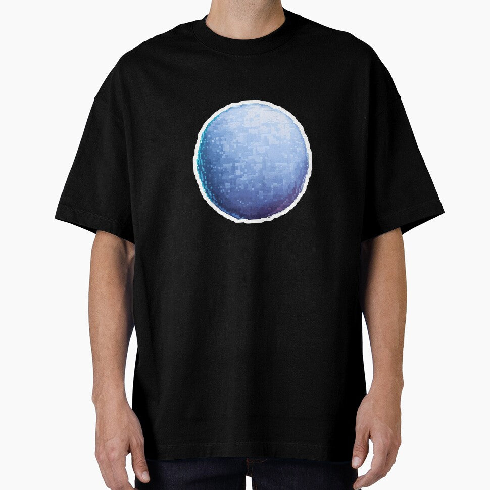 Cute Pixel Snowball with Soft Blue Shadows by BankMano