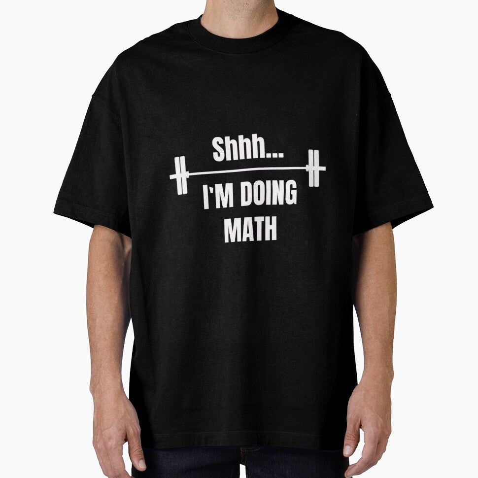 Shhh... I'm doing math shirt- weight lifting- Crossfit- working out Unisex and Women's/Laides sizing-T-shirts or Raglan Baseball by adilchbanishop