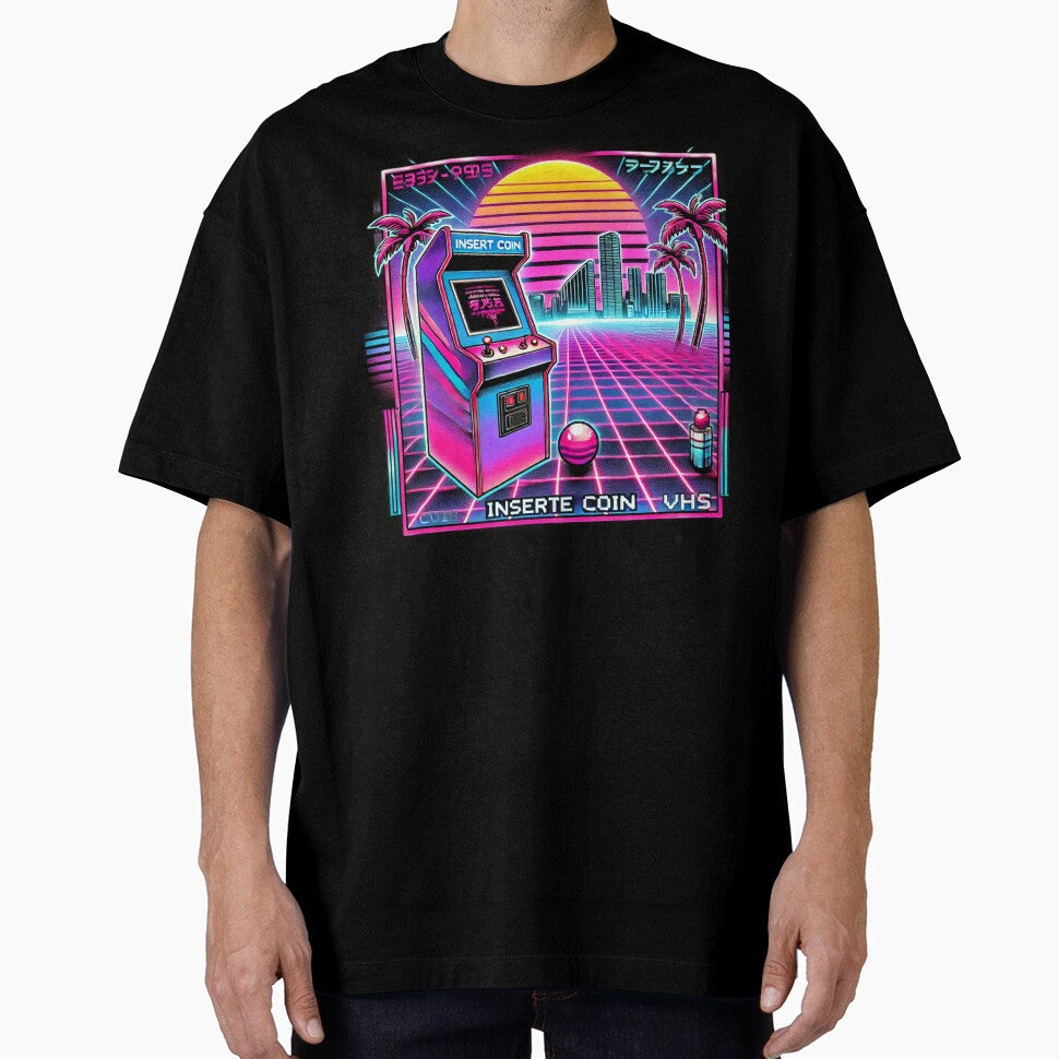 "Retro Arcade Dream - 90s Vaporwave Aesthetic" by Younes.Art