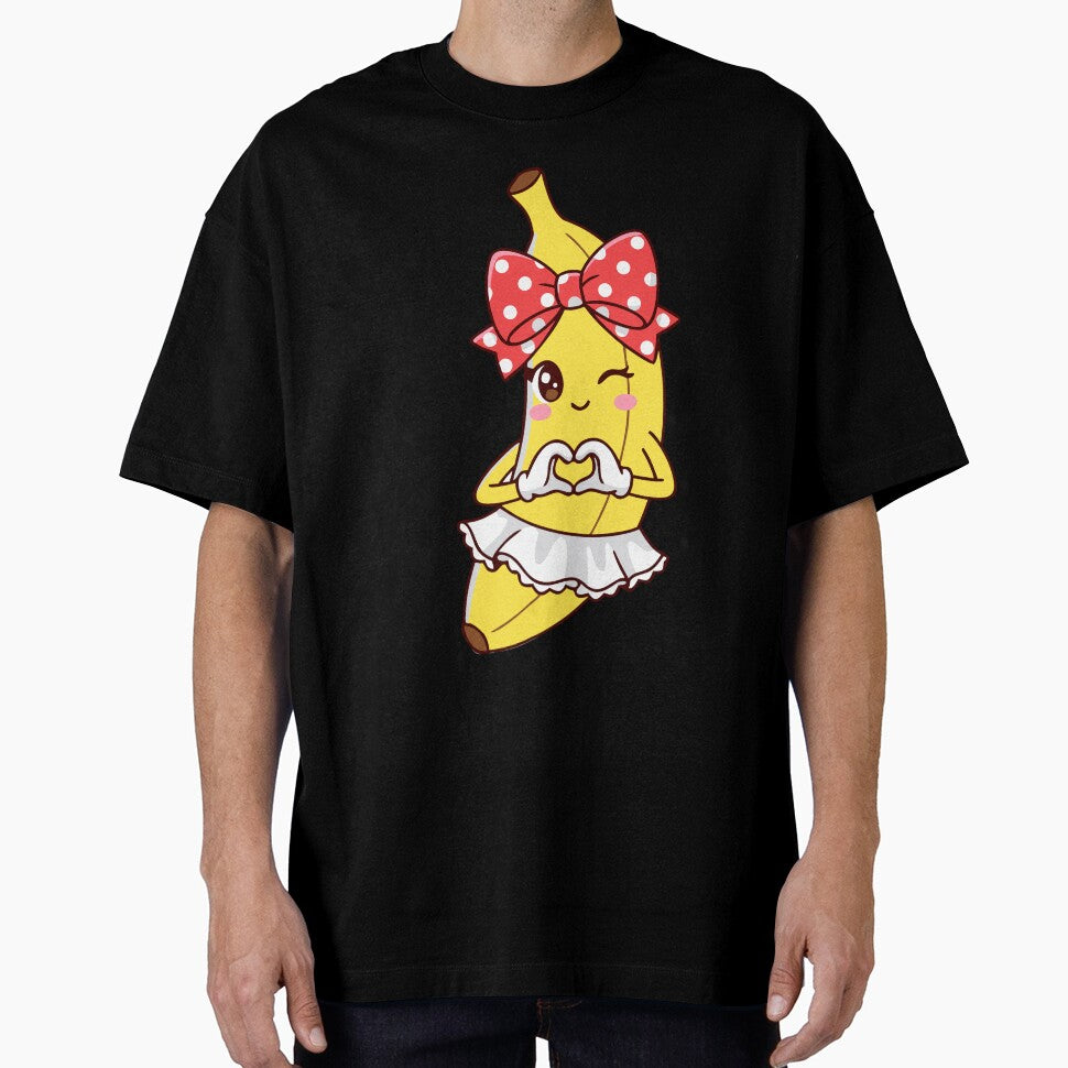 Cute Banana Coquette Bow Retro Banana Girls Kids Women by Colorfulman