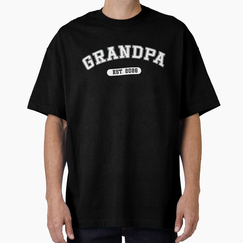 Grandpa Since 2026 – New Grandfather Gift Design – Grandpa 2026 – White by BernArts