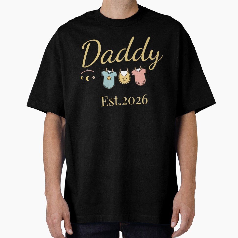 Daddy Est. 2026 – First Time Dad Pregnancy Announcement Gift by PixelWaveBD