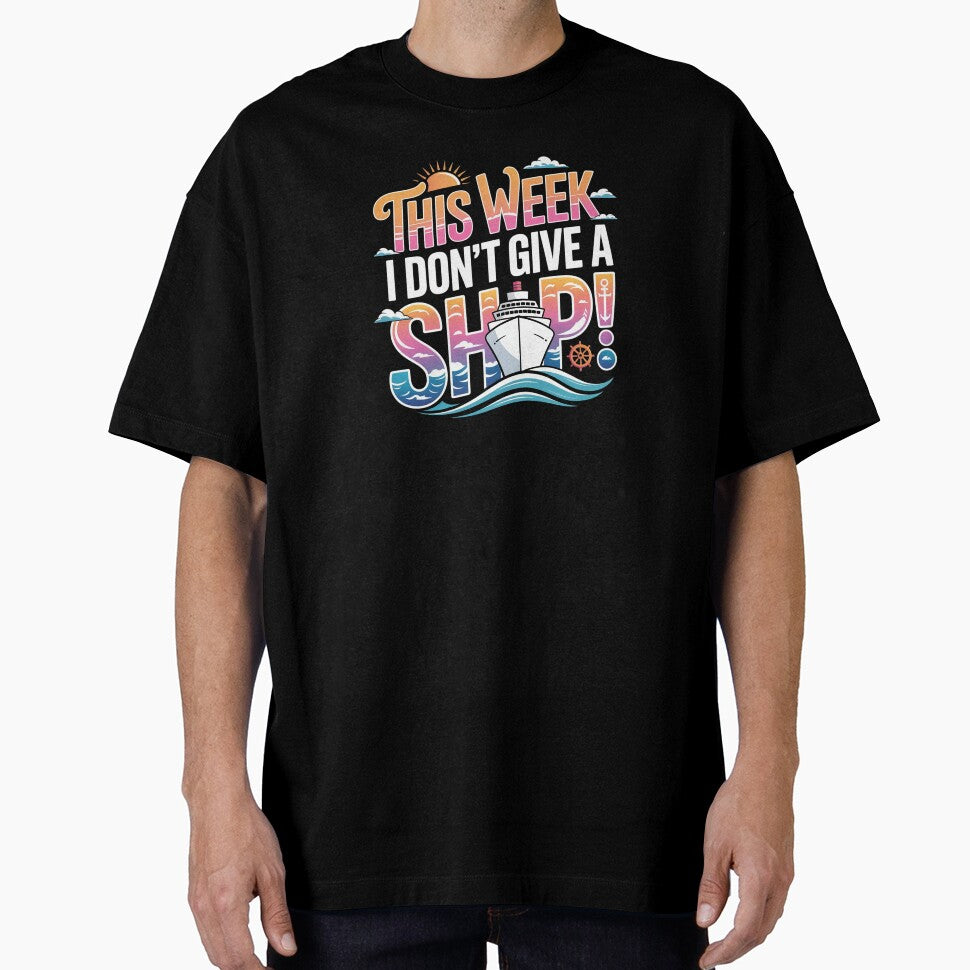 I Don’t Give A Ship - Funny Cruise Quotes Cap by Suzy Perez Art