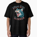 Feral Girl Summer Cat by YourPassionArt