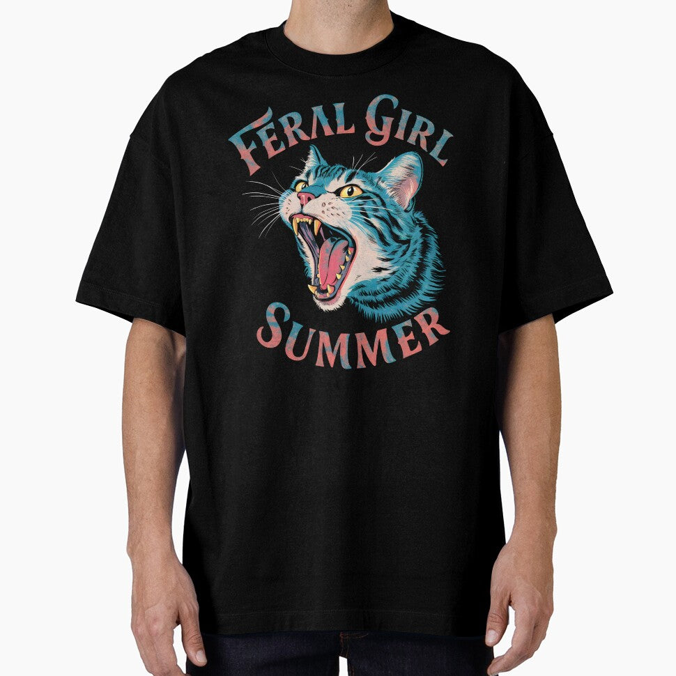 Feral Girl Summer Cat by YourPassionArt