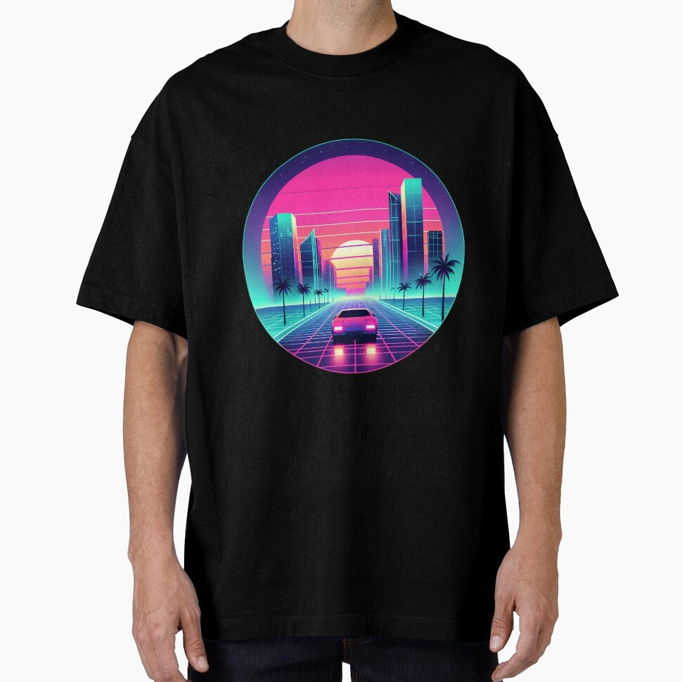 Retro Synthwave City Drive by pumsquare