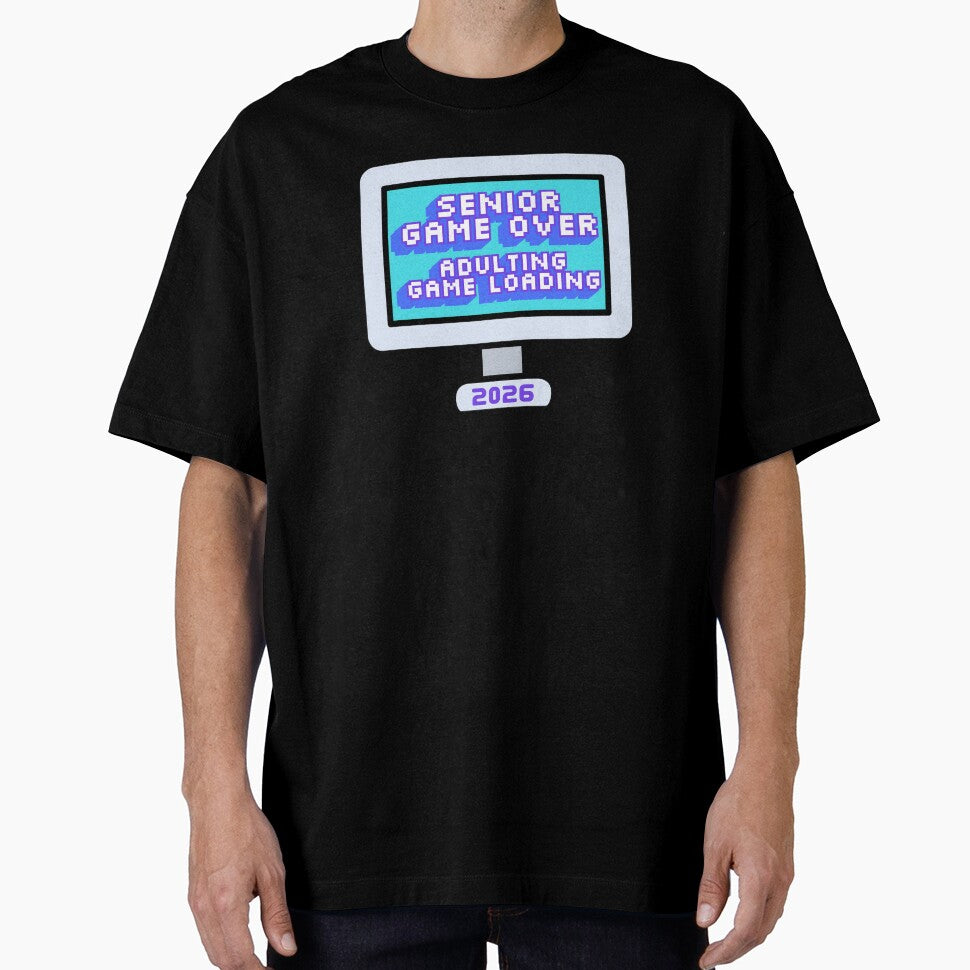 Gaming Senior Graduation T-shirt — Gamer Grad Class of 2026 Gift by SquirrelDesignLLC
