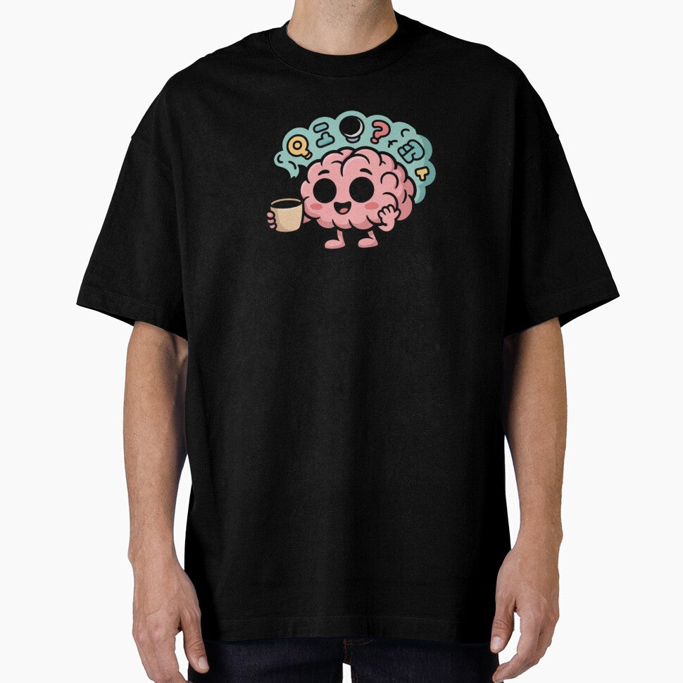 Overthinking Club — Cute Brain Mascot Design by Timeless Design