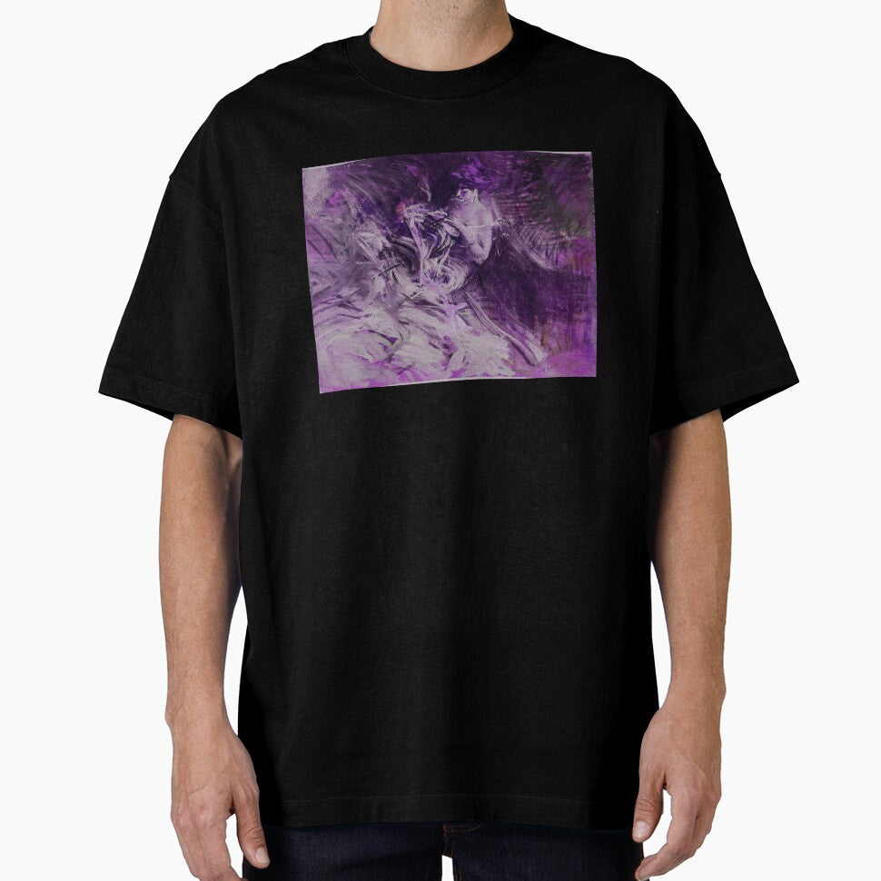 Liminal Purple Abstract Girl by BioDigital-Jazz