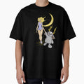 Moonlit Dream – Floating Girl and Spirit Companion by Kmaciulyte94