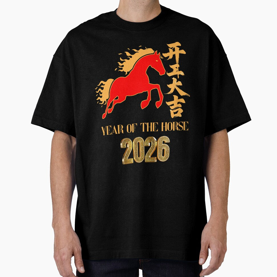 Chinese New Year 2026 Year Of The Horse Lucky Lunar calendar by erozzz