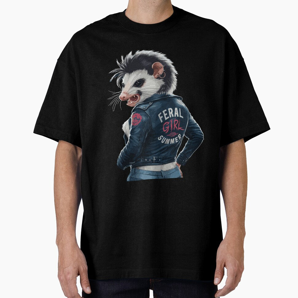 Feral Girl Summer Pierced Rock Possum Opossum by KayelBee
