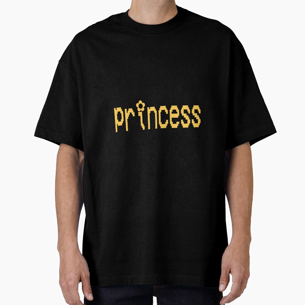 y2k orange video game "princess" text by stickersbyro ☆