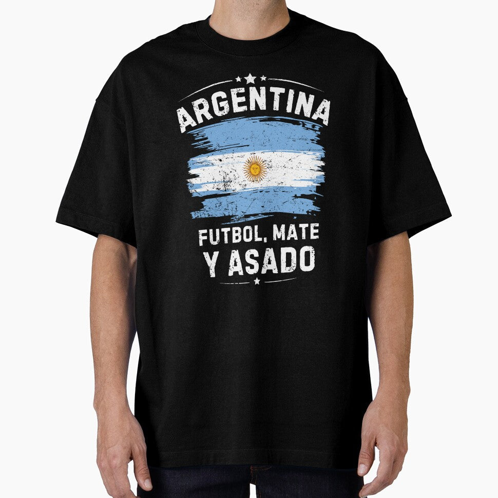 Argentina Shirt Futbol Mate Asado - Argentine Culture Soccer Fan Pride Tee. by JoseFrancese