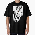 Edgy Black & White Girl Line Art with Rainbow Gradient Strap by Azerof