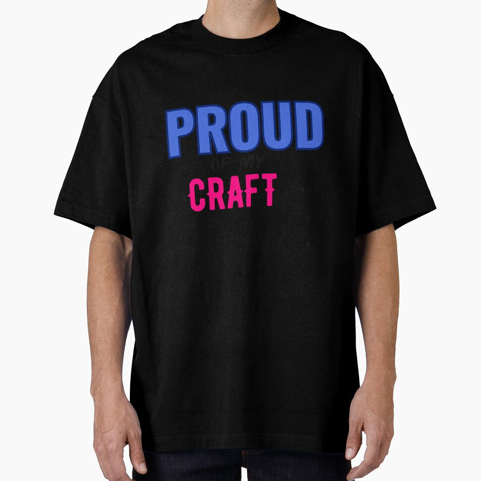 Proud of My Craft – Creator Vibes Tee for Artists, Makers & Designers | Minimal Retro POD Design by VibeCraftique