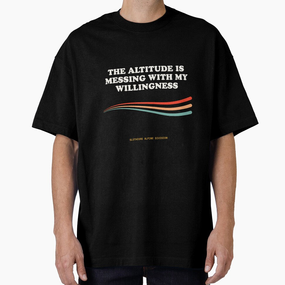 The Altitude Is Messing With My Willingness Ironic Mountain Retro by SlothcoreVibes