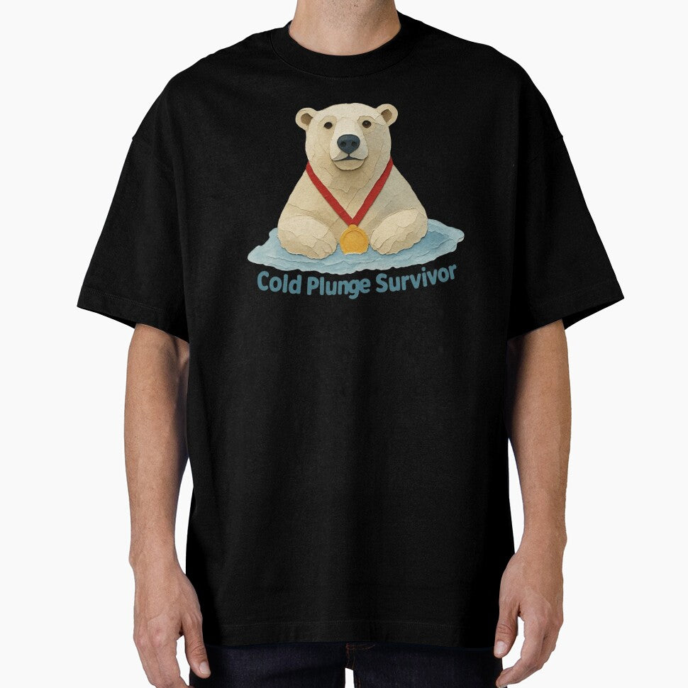 Cold Plunge Survivor – Polar Bear Gold Medalist Illustration by RDproject