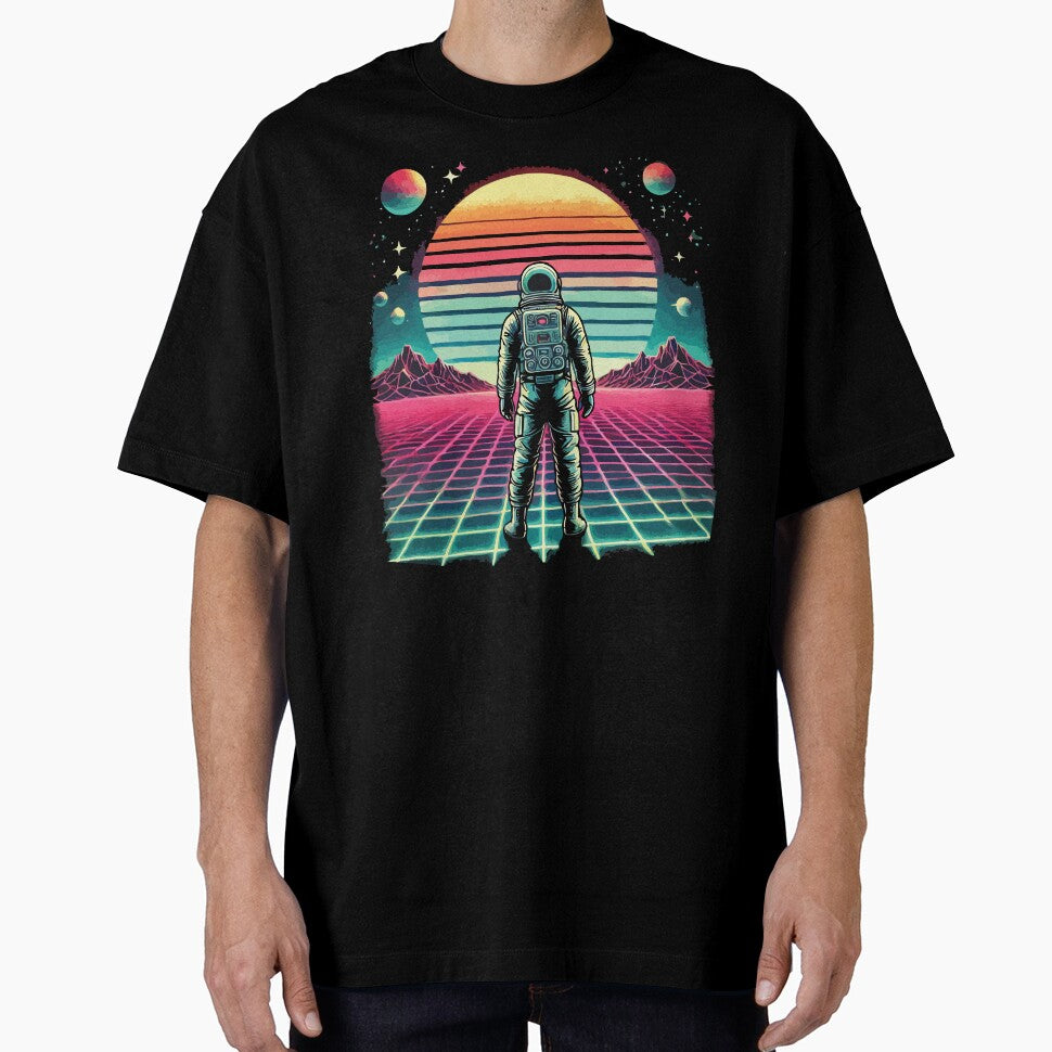 Retro Astronaut Sunset – Vaporwave Space Exploration by chantastical