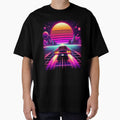 Outrun the Future - Retro 80s Synthwave Neon Space Drive by RetroRascalStudio