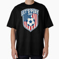 Let's Play 2026 Patriotic Soccer USA Flag Design by RDRdesign