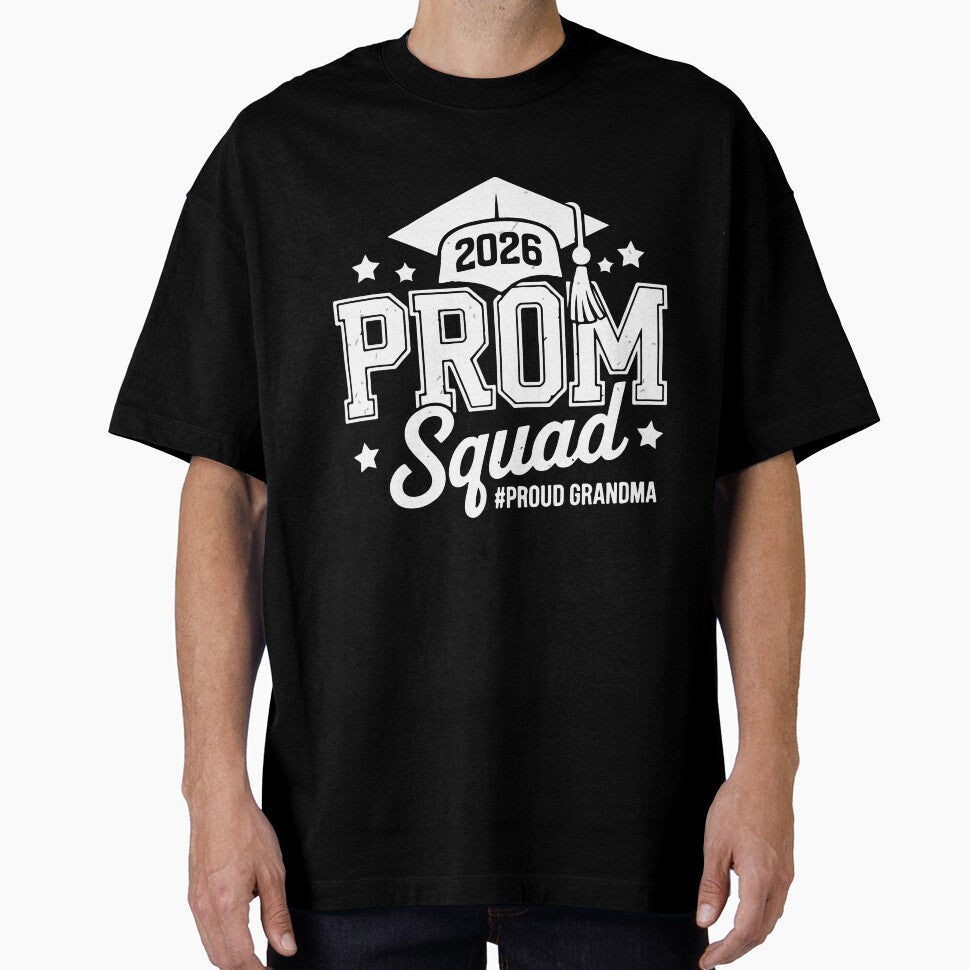 Prom Squad 2026 Proud Grandma Class of 2026 Graduation Family Design by kiralynstration