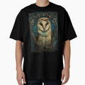 Circling Thoughts – Painterly Owl with Botanical Elements by Neurodelic