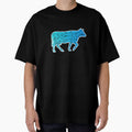 Blue cow version of Can you even calculate? Funny colorful cow puns Calculator by FarmsteadAcers
