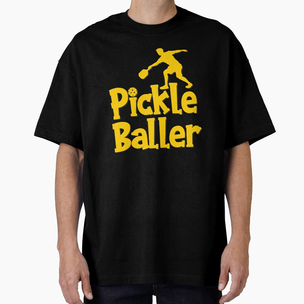 Pickleball Player Silhouette – Funny Pickle Baller Sport Design by mcraft studio