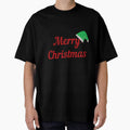 Merry Christmas with a Christmas cap Classic T-Shirt design by hetvick