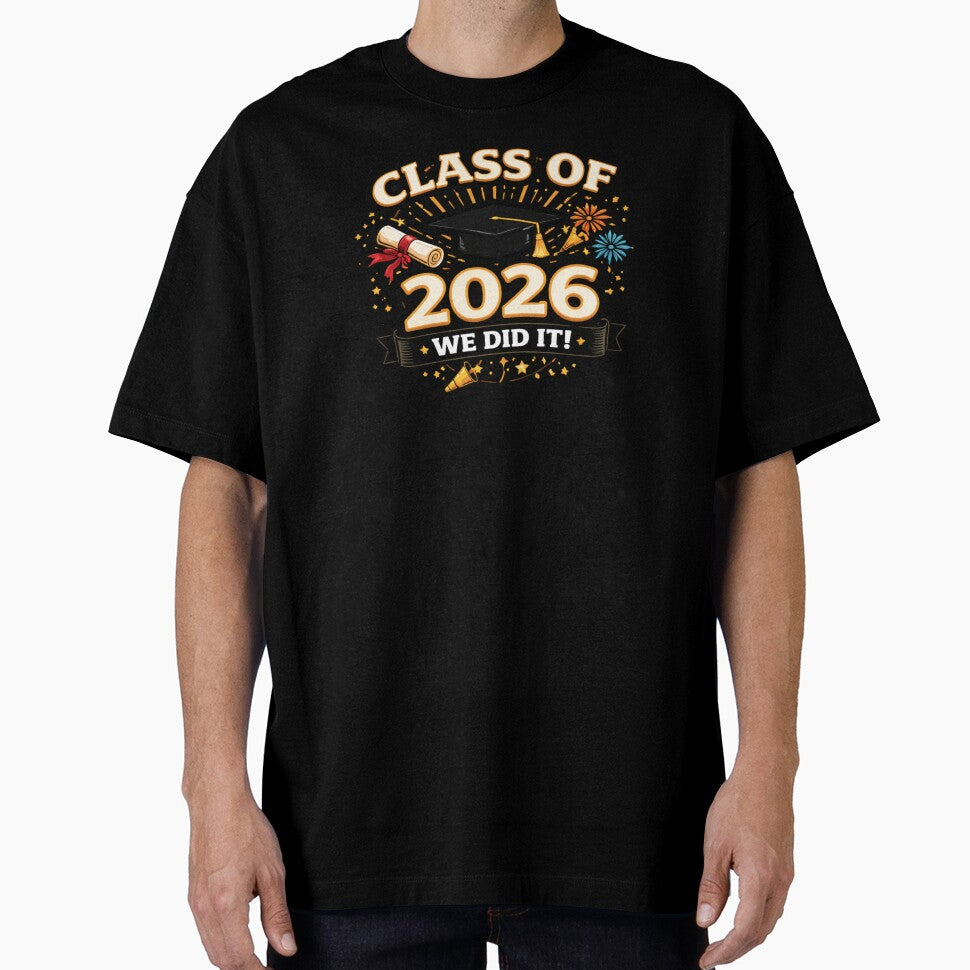 Class of 2026 Graduation Cap Fireworks Senior Grad Gift Shirt Sticker #2 by jglobal360