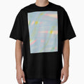 Painted Brushstrokes Straight and Wavy Abstract Pastel Pattern Powder Blue and Pink by kierkegaard