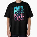 Padel/ tennis fan/ sports/ Padel Passion - Colorful Padel Tennis Silhouette Design by Krasnovaovaova