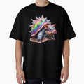 Neon Punk Spiky Pig by LujziWorld