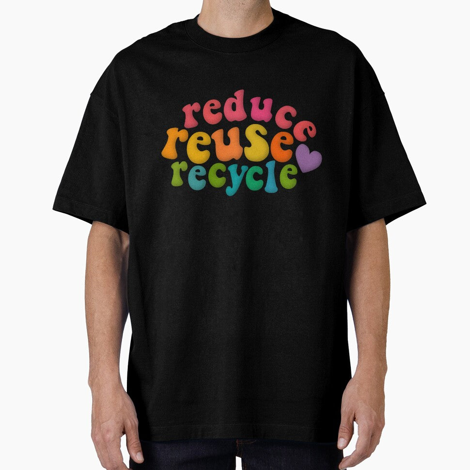 Reduce Reuse Recycle Rainbow Retro Environmental Advocacy by cashewdays