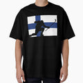 Finland Ice Hockey Silhouette Celebration by CanvasTee
