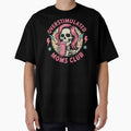 Overstimulated Moms Club Pink Hair Skeleton Coffee Mom Life Aesthetic Art by AllanKexiono