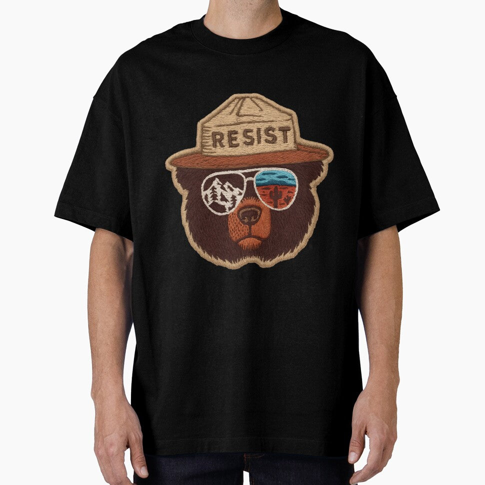 Embroidered Protect our public lands - resist smokey the bear national parks nature resistance forest by SimsimahLaughs