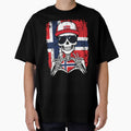 Norwegian Pride Skeleton Art - Norway Football & Viking Spirit Tee by Colorful Designs