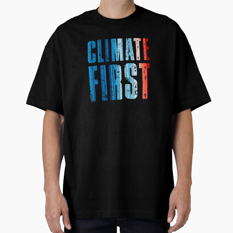 Climate Change Stripes - Climate First by Frank J. Art