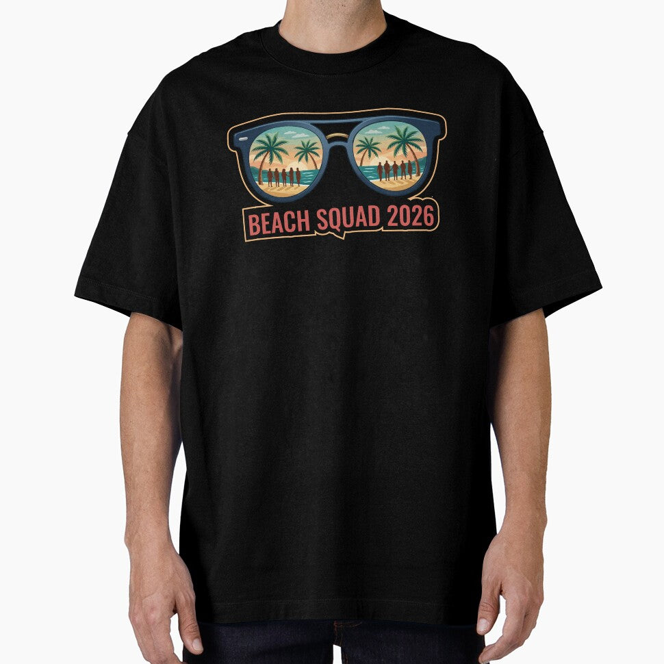 Beach Quad 2026 Summer Surfing Group Vacation Art by PixelWaveBD