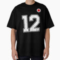 Japan Soccer Number 12 Vintage Sports Fan by LiviuGligoros