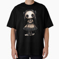 Creepy Cute Doll – Gothic Horror Art with Dripping Black Tears by DirtyDishCloth
