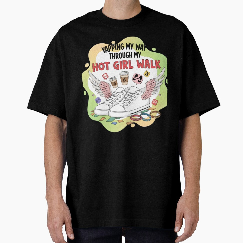 Yapping My Way Through My Hot Girl Walk Trendy Aesthetic Digital Art Print by AnnDesignStudio