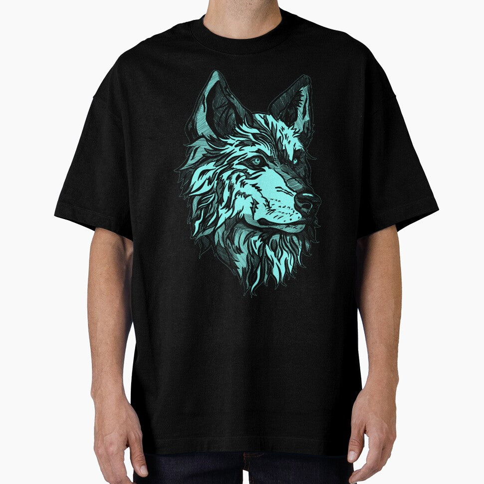 Blue wild wolf by Maryart8