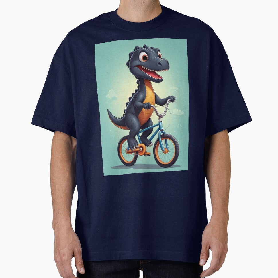 black Dino on bike by KIDS-PRINTS